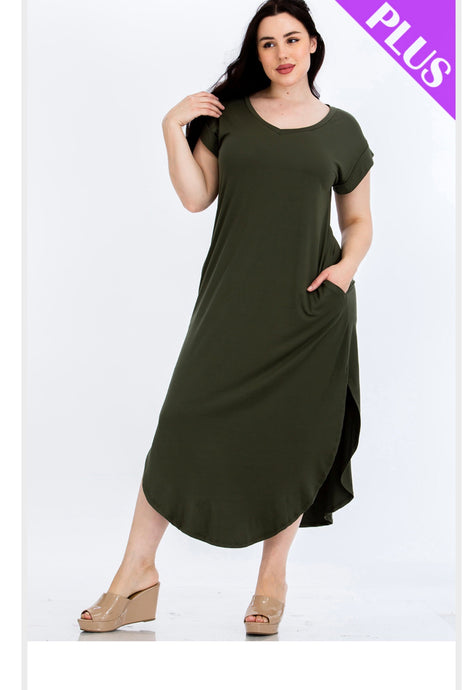 9912 PLUS T-SHIRT DRESS