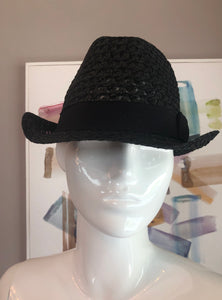 9912 BLACK STRAW HAT